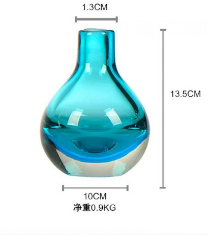 Brown Colored Glass Flower Vases Bulb Type Glass Flower Vase