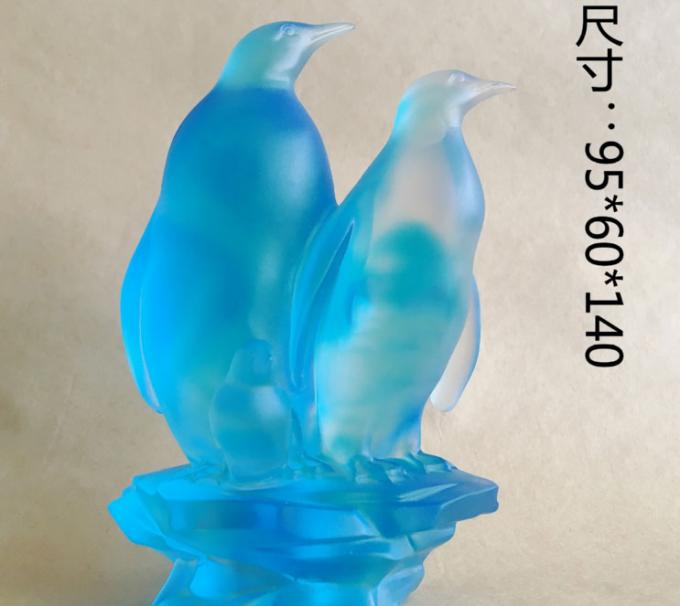 Black Crystal Dolphin Figurines / Custom Transparent Glass Dolphin Figurine