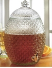 Large Pineapple Glass Kitchen Containers With Lids / Transparent Beer Glass Juice Jars