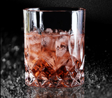 Round Short Cool Whiskey Tumblers , 220ml Small Size Crystal Whiskey Glasses