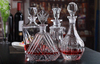 600ml Wine Decanter Whiskey Glass Bottle With Lid Height 29cm For Alcohol Bar