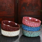 Color Intrigue Kitchen Ceramic Bowls Coloful Plate Tea Set Persimmon Shape