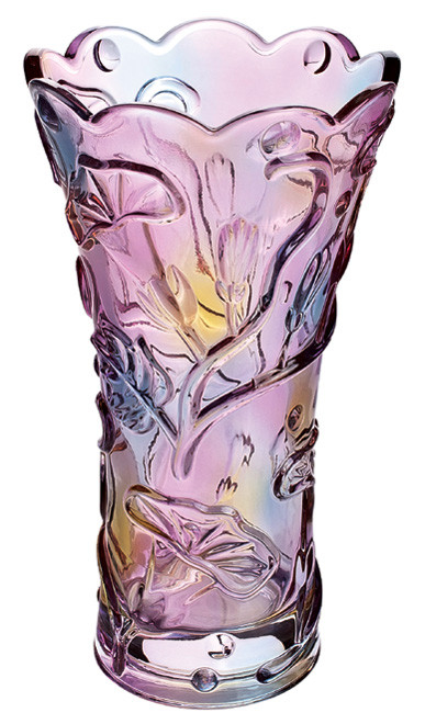 Amazing Creative Colored Morning Glory Glass Flower Vase Desk