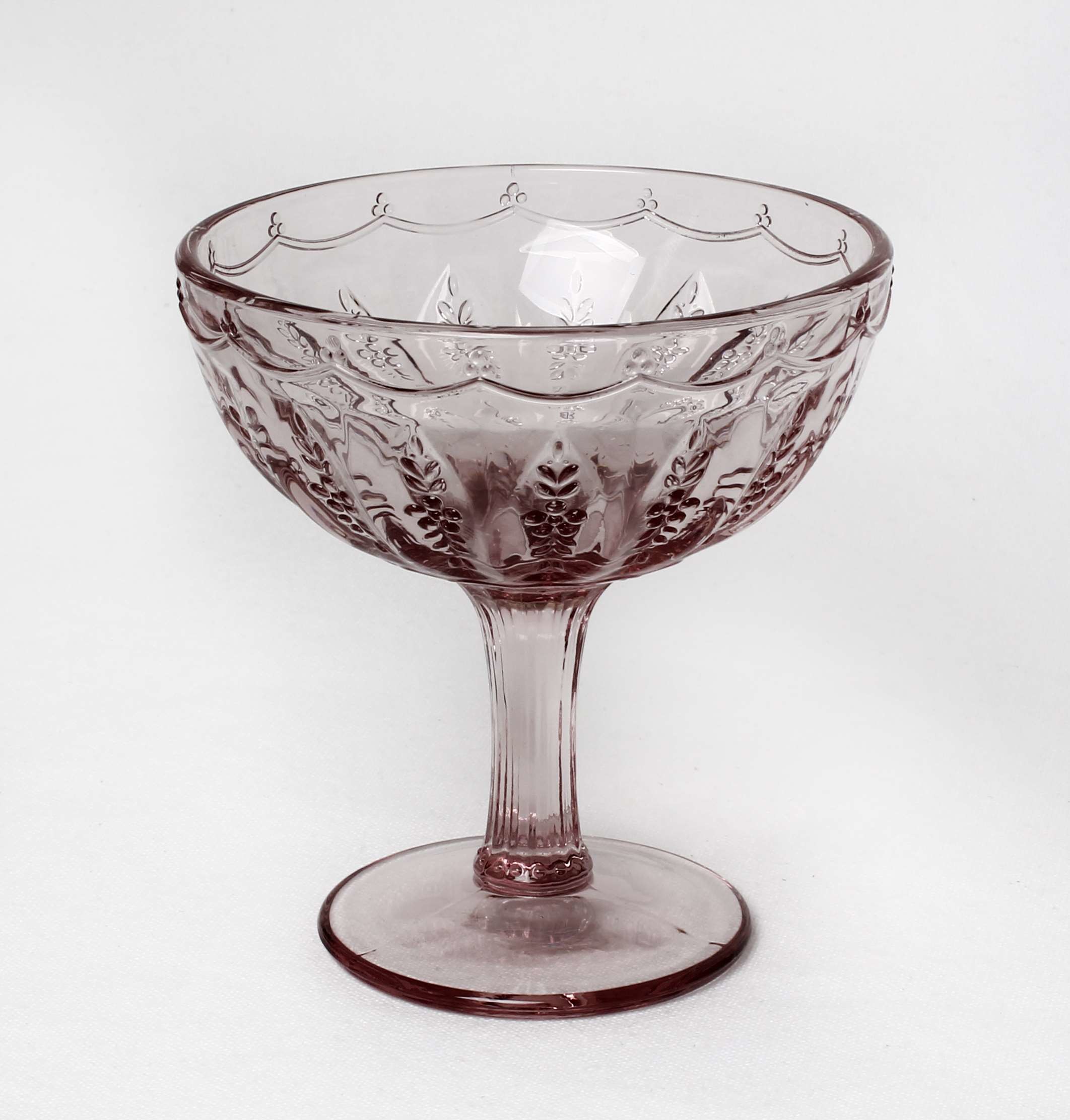 Pink Handmade Solid Glass Products Ice Cream Cup For Drinking Eco Friendly