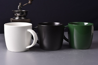 Black Drum Chinese Ceramic Tea Mug For Water Juice 450ml FDA LFGB Dishwasher Safe