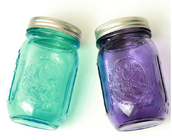 350ml Glass Storage Jars / Customized Glass Mason Jars With Lid